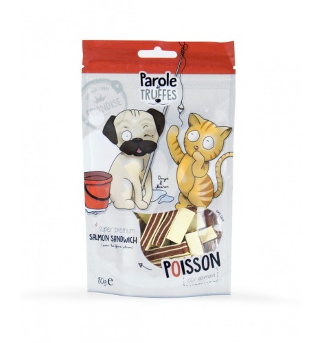 Photo de friandises salmon sandwich sandwich de saumon 80g