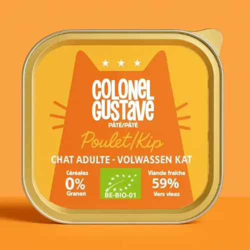 Photo de Colonel Gustave - Pâtés Chat Adulte - Poulet
