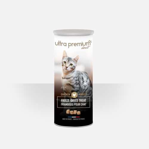 Photo de Ultra Premium Friandise de poulet séché à froid pour chat Freeze Dried Treat