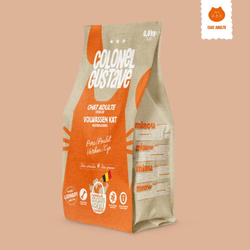 Photo de Colonel Gustave - Croquettes Urinary - Chat Stérilisé - Porc/Poulet